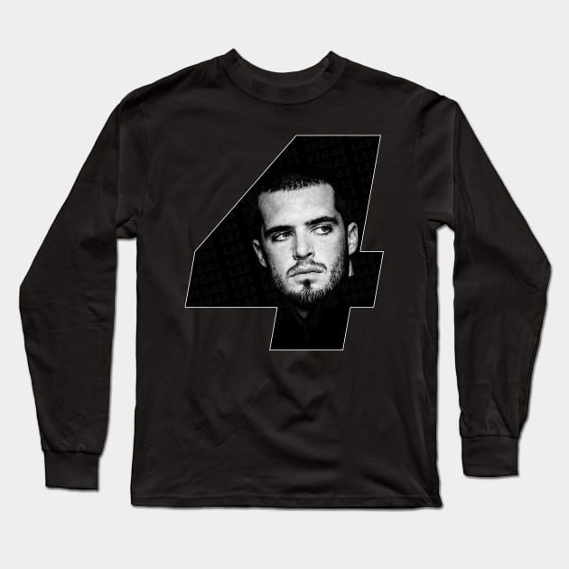 #4 - Derek Carr Long Sleeve T-Shirt by MAG